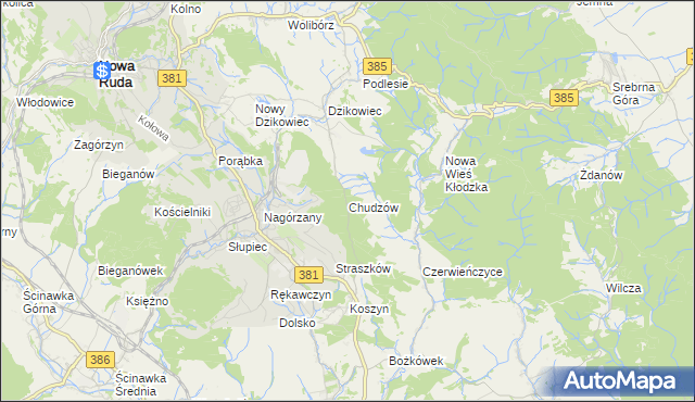 mapa Chudzów, Chudzów na mapie Targeo