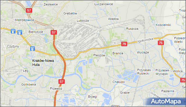 mapa Pleszów, Pleszów na mapie Targeo