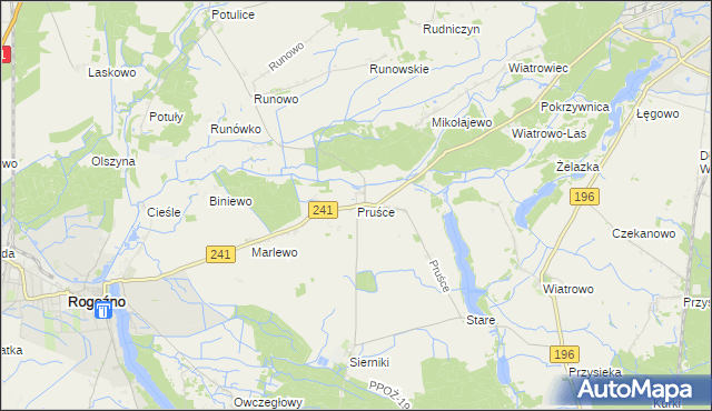 mapa Pruśce, Pruśce na mapie Targeo