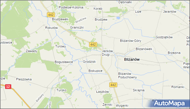 mapa Janków Pierwszy, Janków Pierwszy na mapie Targeo