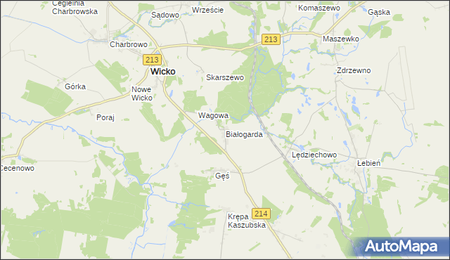 mapa Białogarda, Białogarda na mapie Targeo