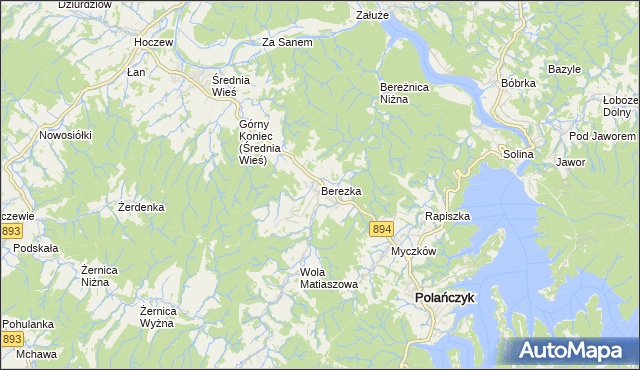 mapa Berezka, Berezka na mapie Targeo