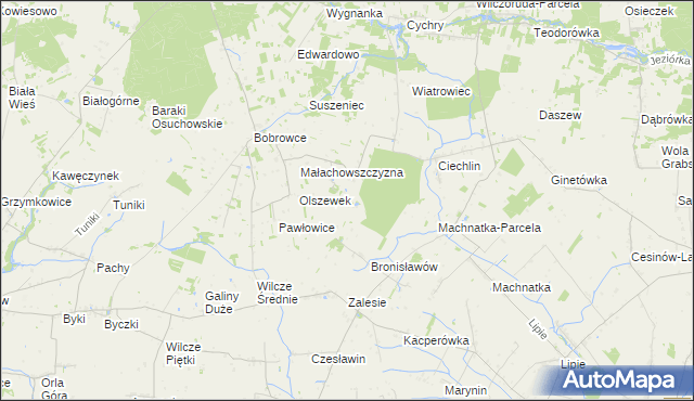 mapa Janówek gmina Mszczonów, Janówek gmina Mszczonów na mapie Targeo