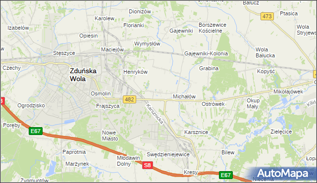 mapa Krobanów, Krobanów na mapie Targeo