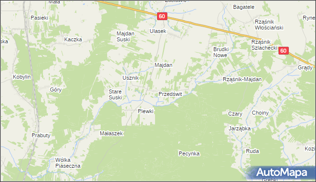 mapa Przedświt, Przedświt na mapie Targeo