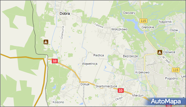 mapa Redlica, Redlica na mapie Targeo