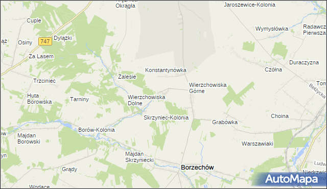 mapa Stare Wierzchowiska, Stare Wierzchowiska na mapie Targeo