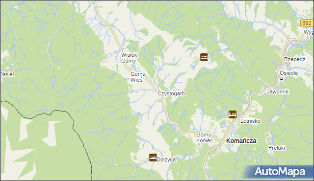 mapa Czystogarb, Czystogarb na mapie Targeo