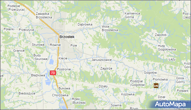 mapa Opacionka, Opacionka na mapie Targeo