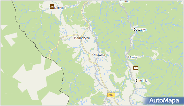 mapa Osławica, Osławica na mapie Targeo