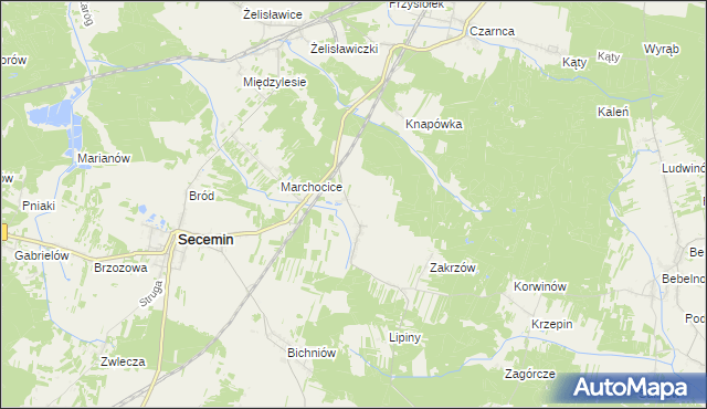 mapa Ropocice, Ropocice na mapie Targeo