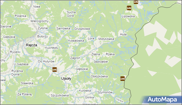 mapa Złatna, Złatna na mapie Targeo