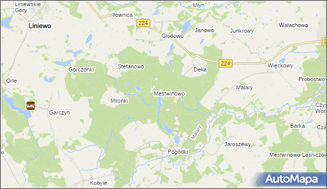 mapa Brzęczek, Brzęczek na mapie Targeo