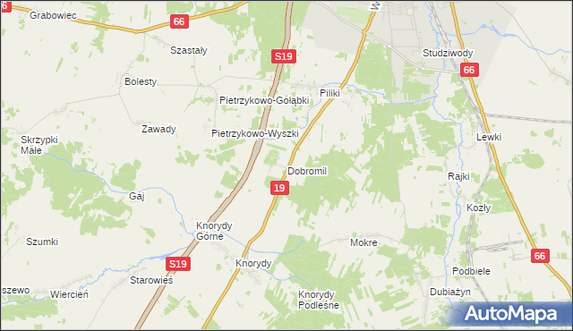 mapa Dobromil, Dobromil na mapie Targeo
