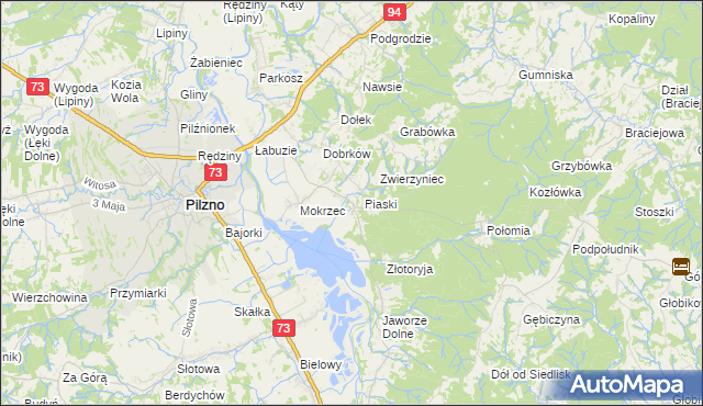 mapa Gołęczyna, Gołęczyna na mapie Targeo