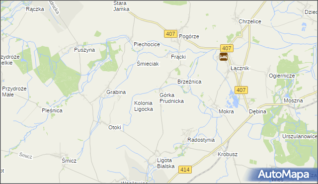 mapa Górka Prudnicka, Górka Prudnicka na mapie Targeo