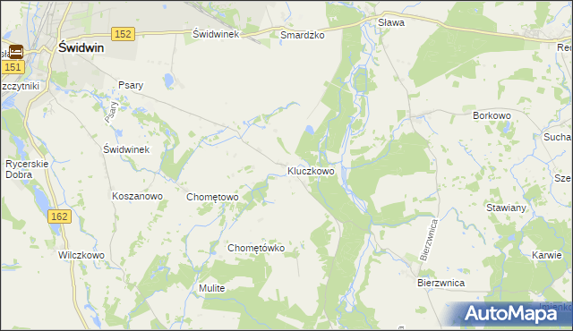 mapa Kluczkowo, Kluczkowo na mapie Targeo