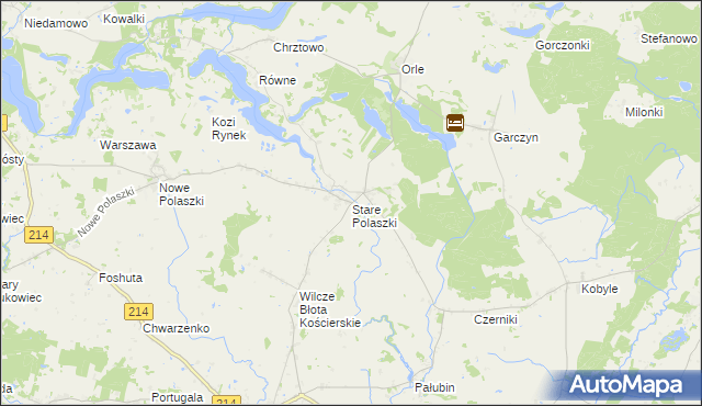 mapa Stare Polaszki, Stare Polaszki na mapie Targeo