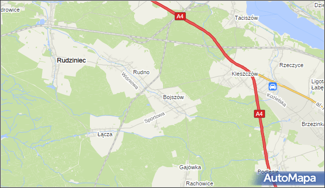 mapa Bojszów, Bojszów na mapie Targeo