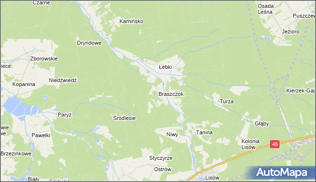 mapa Braszczok, Braszczok na mapie Targeo
