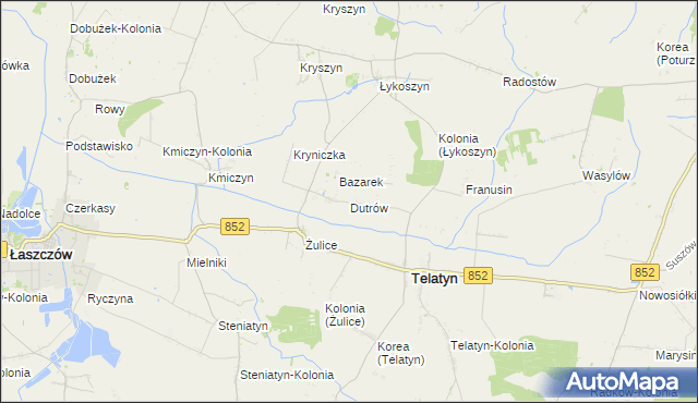 mapa Dutrów, Dutrów na mapie Targeo