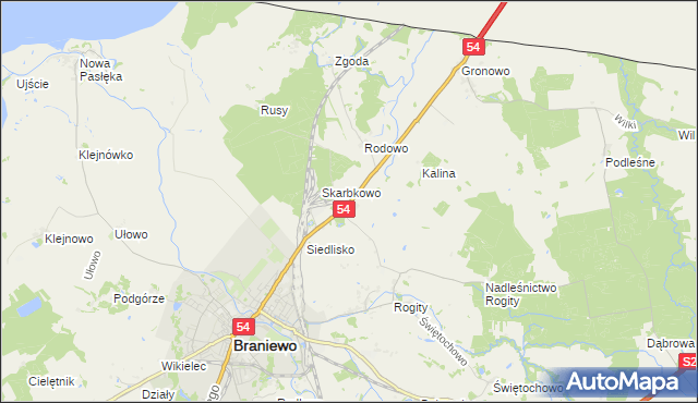 mapa Młoteczno, Młoteczno na mapie Targeo