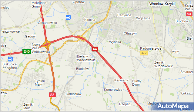 mapa Ślęza, Ślęza na mapie Targeo