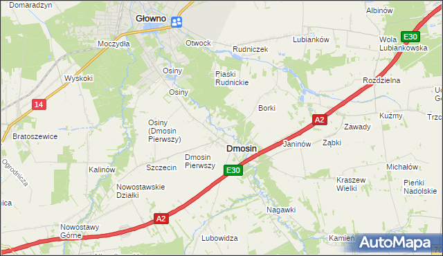 mapa Dmosin Drugi, Dmosin Drugi na mapie Targeo