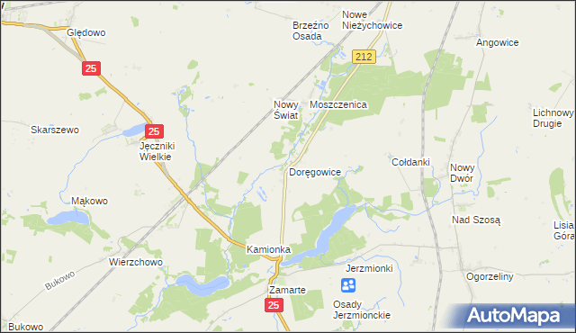 mapa Doręgowice, Doręgowice na mapie Targeo