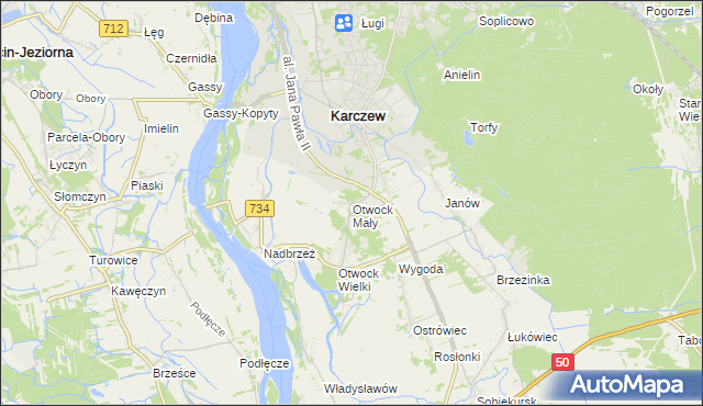 mapa Otwock Mały, Otwock Mały na mapie Targeo