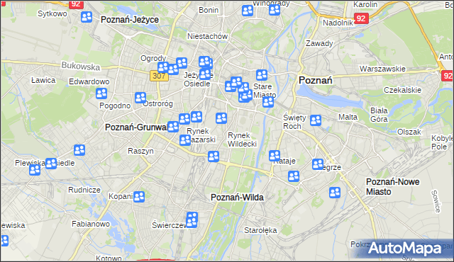 mapa Rynek Wildecki, Rynek Wildecki na mapie Targeo