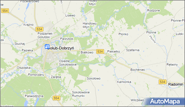 mapa Sadykierz gmina Golub-Dobrzyń, Sadykierz gmina Golub-Dobrzyń na mapie Targeo