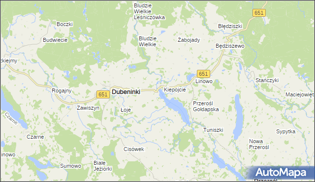 mapa Barcie gmina Dubeninki, Barcie gmina Dubeninki na mapie Targeo