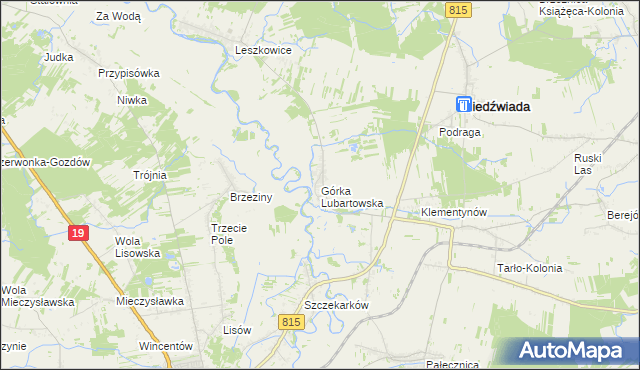 mapa Górka Lubartowska, Górka Lubartowska na mapie Targeo