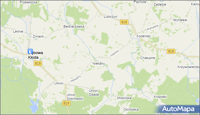 mapa Hanów, Hanów na mapie Targeo