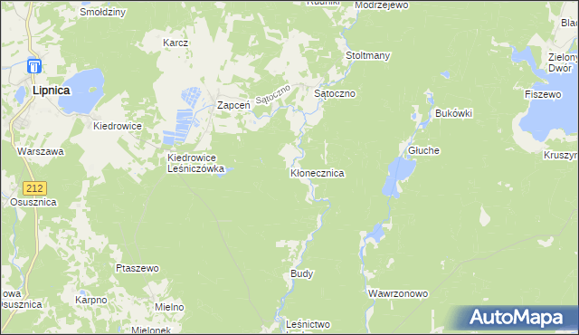 mapa Kłonecznica, Kłonecznica na mapie Targeo