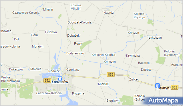 mapa Kmiczyn-Kolonia, Kmiczyn-Kolonia na mapie Targeo