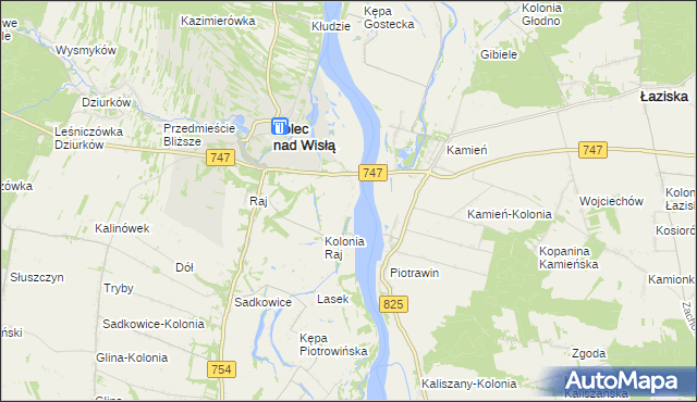 mapa Kolonia Nadwiślańska, Kolonia Nadwiślańska na mapie Targeo