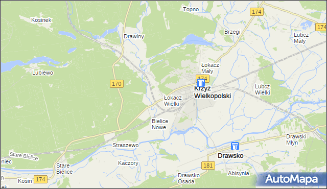 mapa Łokacz Wielki, Łokacz Wielki na mapie Targeo