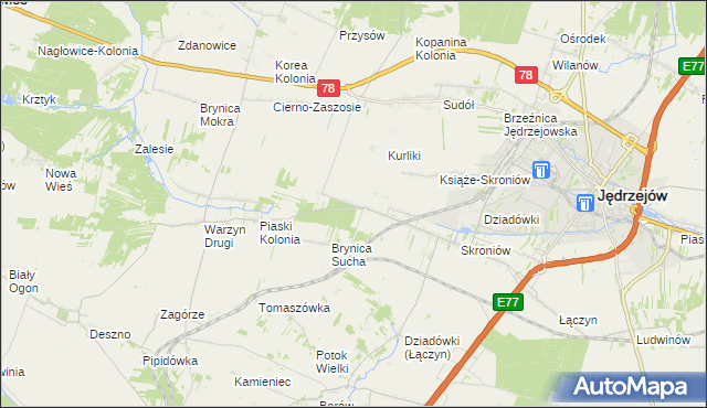 mapa Prząsław Mały, Prząsław Mały na mapie Targeo