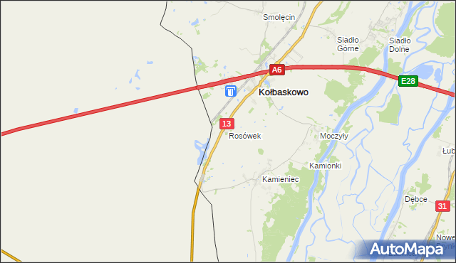 mapa Rosówek, Rosówek na mapie Targeo