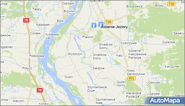 mapa Śniadków Dolny, Śniadków Dolny na mapie Targeo