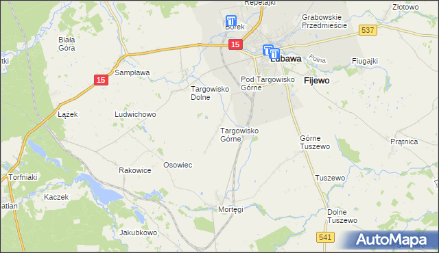 mapa Targowisko Górne, Targowisko Górne na mapie Targeo