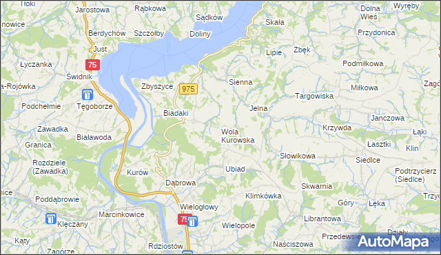 mapa Wola Kurowska, Wola Kurowska na mapie Targeo