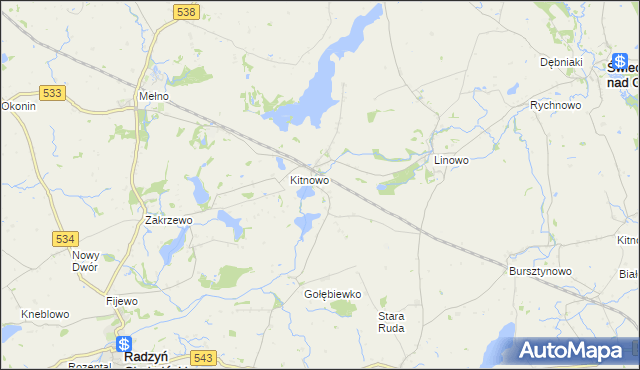 mapa Boguszewo gmina Gruta, Boguszewo gmina Gruta na mapie Targeo