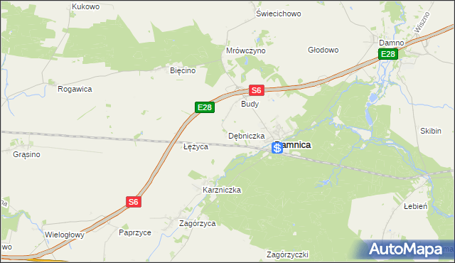 mapa Dębniczka, Dębniczka na mapie Targeo