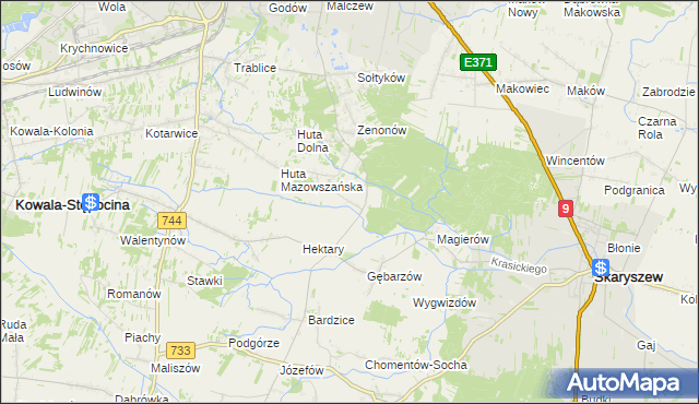 mapa Gębarzów-Kolonia, Gębarzów-Kolonia na mapie Targeo