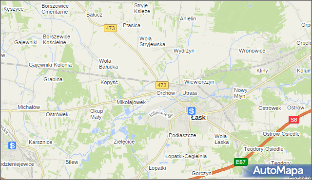 mapa Orchów, Orchów na mapie Targeo