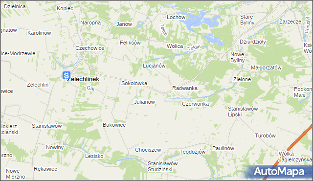mapa Petrynów, Petrynów na mapie Targeo