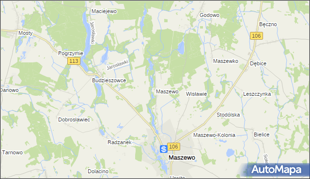 mapa Wisławie, Wisławie na mapie Targeo